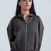 Sculpted Zip-Up