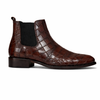 8015-Croc Brown Leather Chelsea