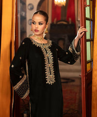 Embroidered Velvet Shirt - Kross Kulture 