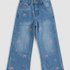 Girls Embroidered Denim