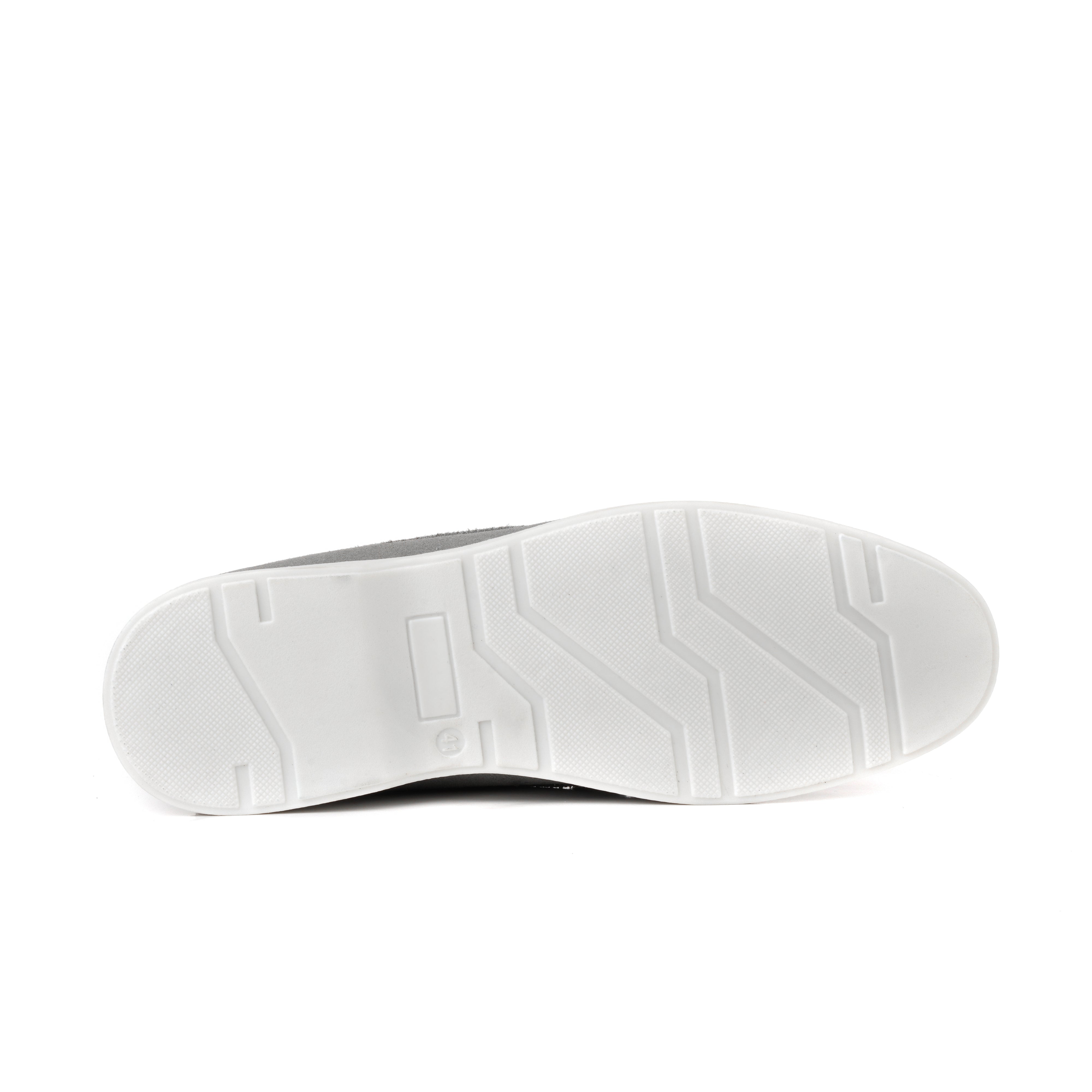 LP-01 Grey loafers with white sole - DeVogue