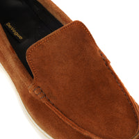 LP-01 Camel loafers with white sole - DeVogue