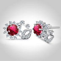 Red earrings