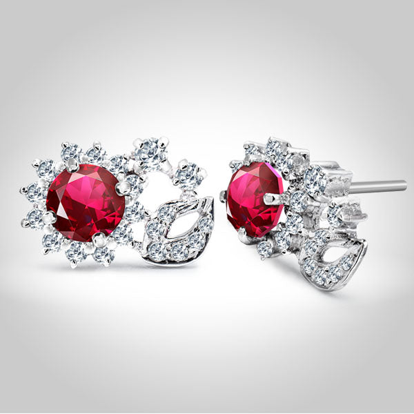 Red earrings