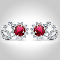 Red earrings