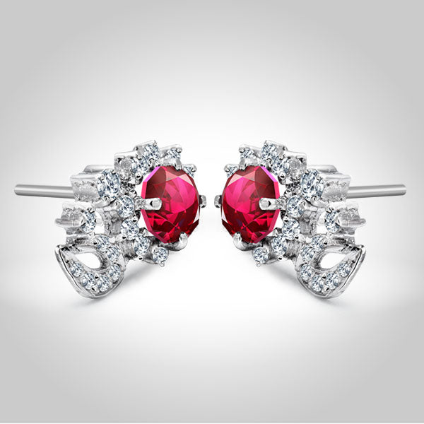 Red earrings