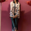 2 Piece - Embellished Silk Suit