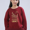 Lightweight Girls Graphic Sweatshirt