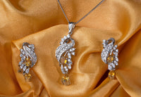 Golden Topaz Pendant Set