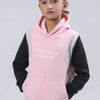 Girls Color Block Hooded Top
