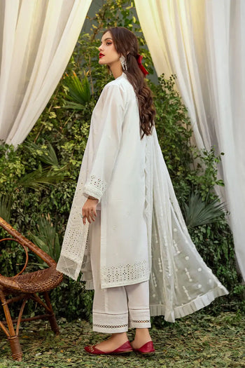 Safwa | Snow Petal - 3PC Unstitched Suit (ARK03) - Mmall
