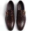 2011-S Brown Snake Embossed Cow Leather Formal