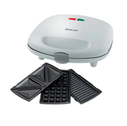 Sencor SSM 9300 3-in-1 Sandwich Maker, Grill, and Waffle Maker