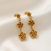 Golden Rose Earings
