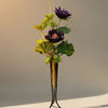 Lotus Flower Arrangements Premium Quality Gold pot iron stand large Size