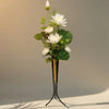 Lotus Flower Arrangements Premium Quality Gold pot iron stand large Size