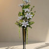Calla Lilly Flower Arrangements Premium Quality Gold pot iron stand large Size