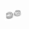 Silver Mesh Hoops