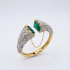 Emerald Petal Cuff