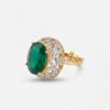 Emerald Crown Ring