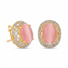 Pink Crown Studs
