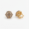 Champagne Polygon Studs