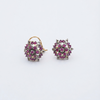 Ruby Polygon Studs