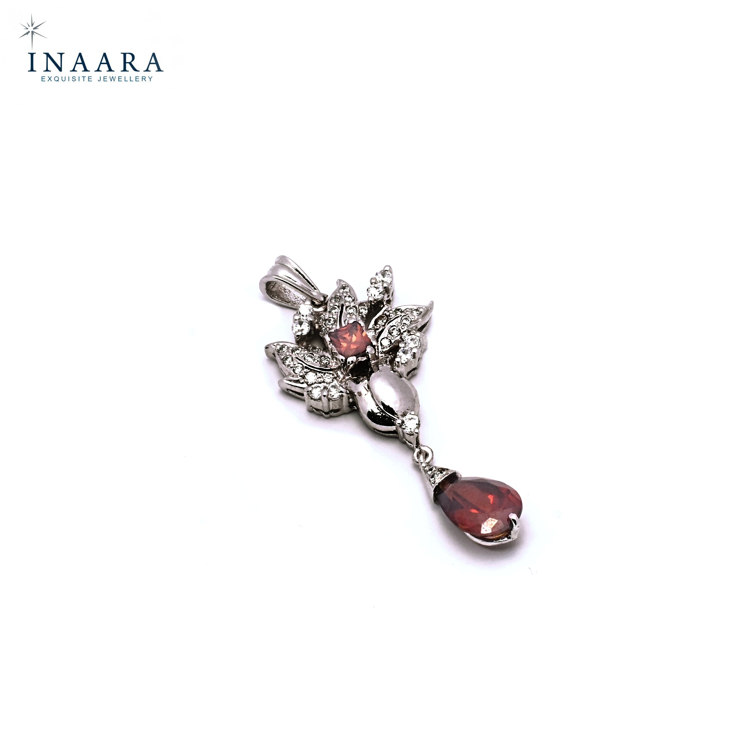 Flower Pendant - Crystal Brown