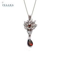 Flower Pendant - Crystal Brown