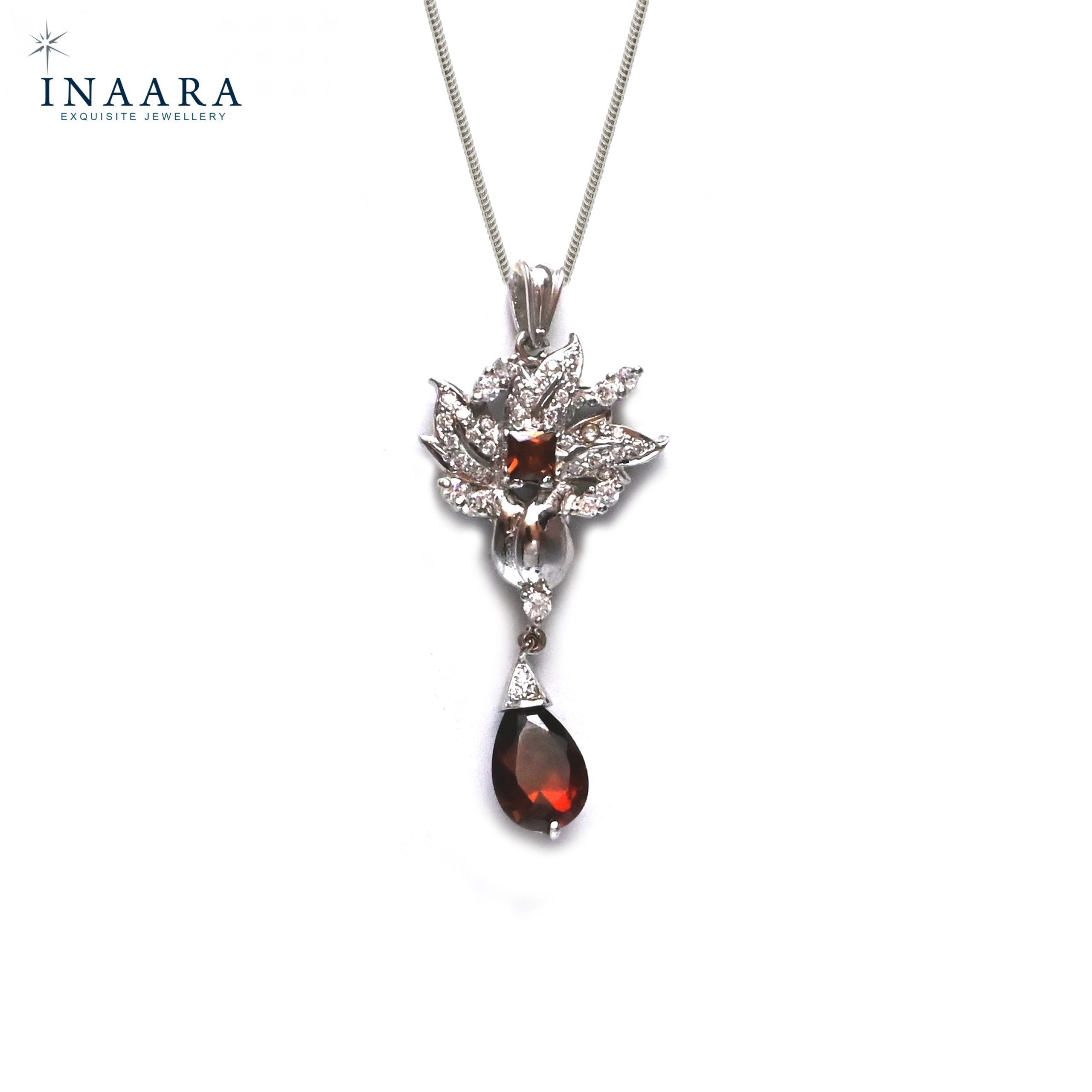 Flower Pendant - Crystal Brown