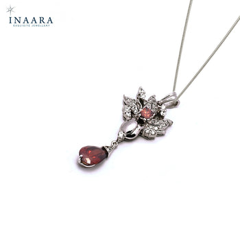 Flower Pendant - Crystal Brown