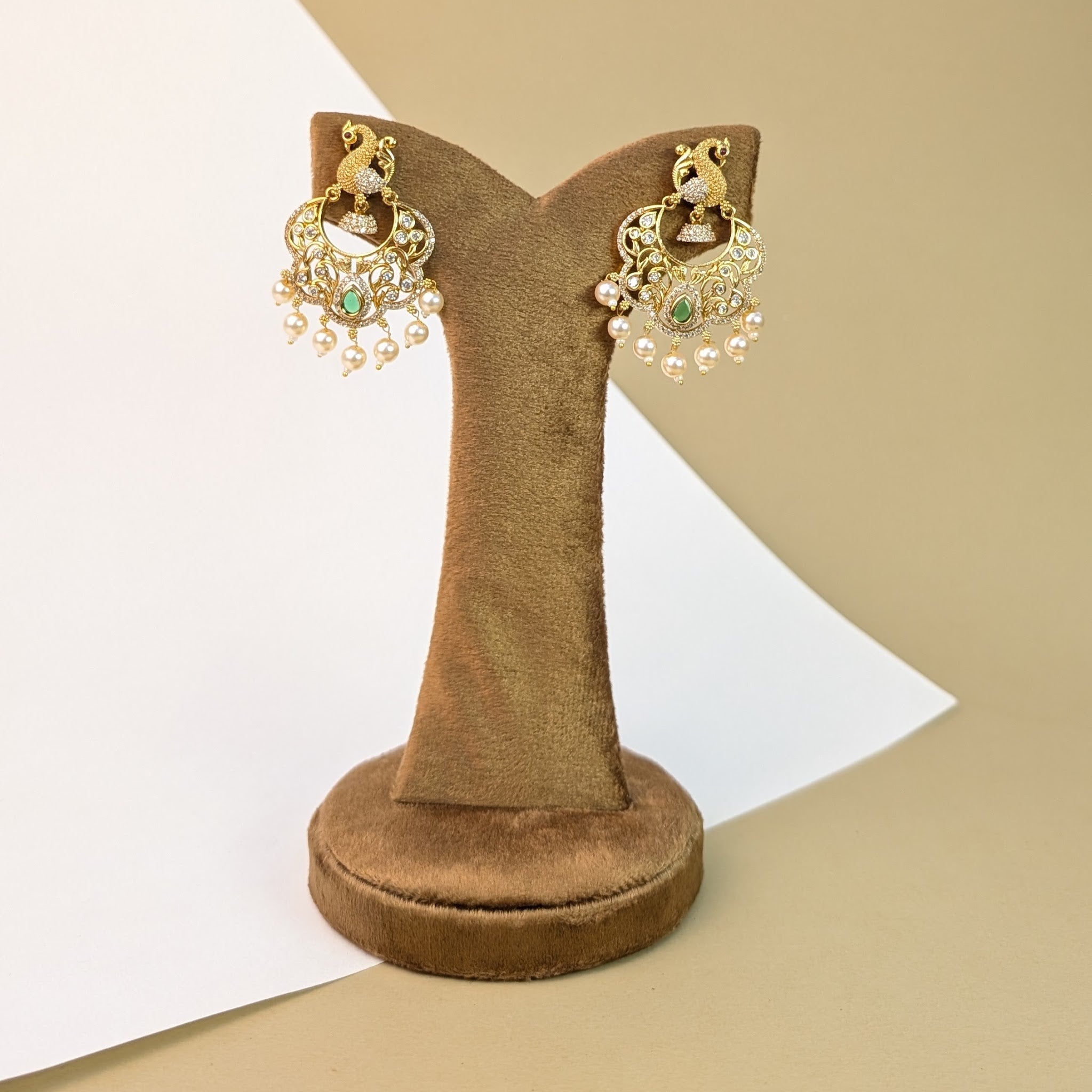 Moti Cascade Stone Earrings