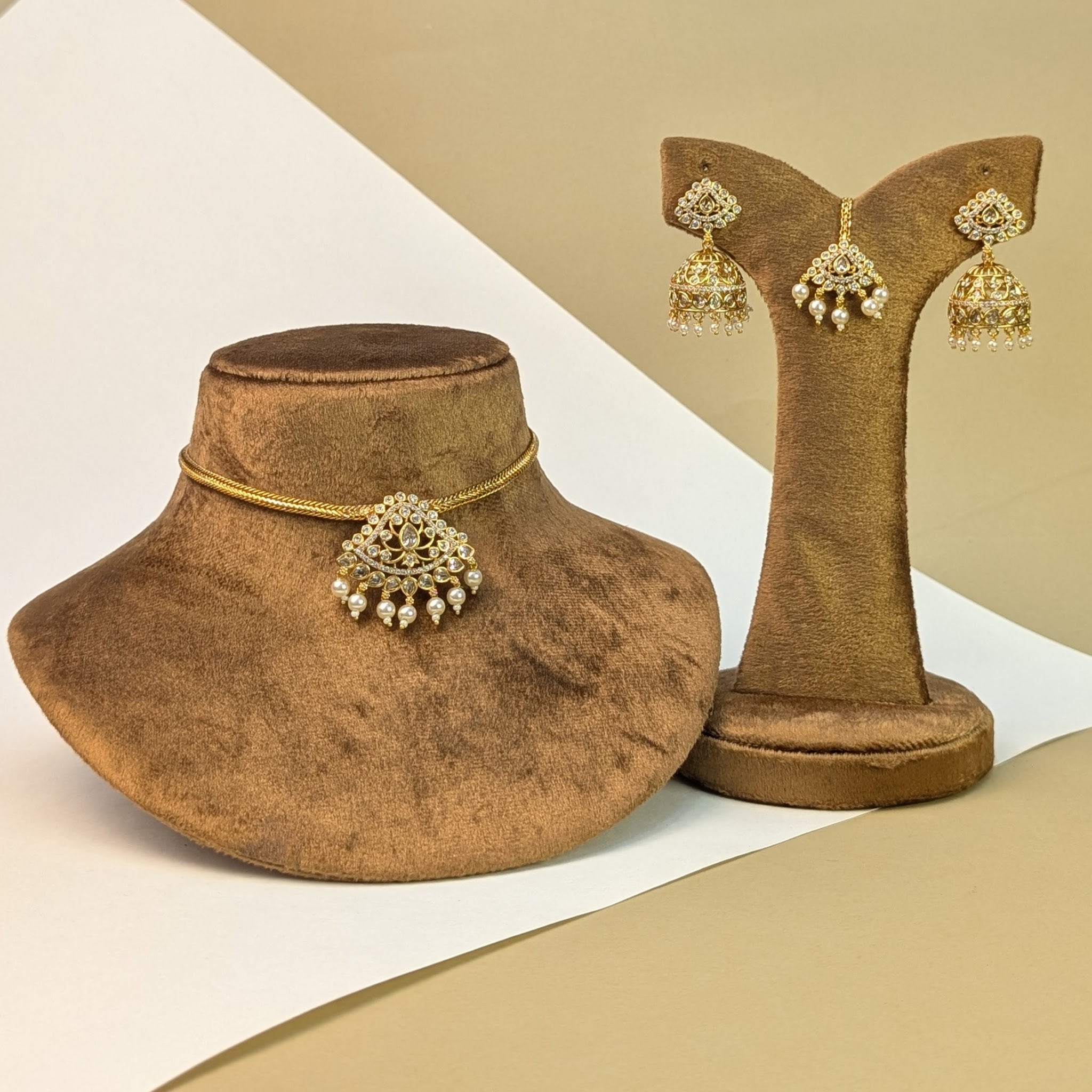 Lakshmi Coin South Indian Rajwadi Necklace Set