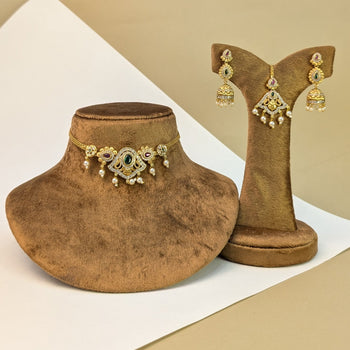 Peacock Haram South Indian Rajwadi Necklace Set