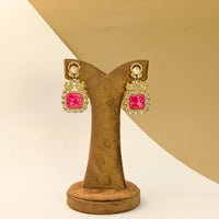 Lotus Kundan Earrings