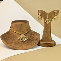 Guttapusalu Pearl South Indian Rajwadi Necklace Set