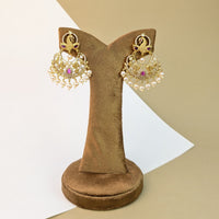 Jharokha Arc Stone Earrings