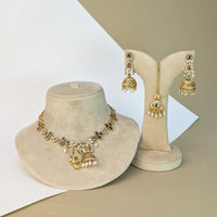 Gandaberunda Eagle South Rajwadi Necklace Set