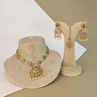 Simha Lion South Rajwadi Necklace Set