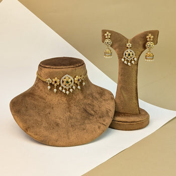 Antique Matte South Indian Rajwadi Necklace Set
