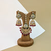 Emerald Kundan Earring Tikka Set