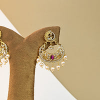 Nagina Halo Stone Earrings