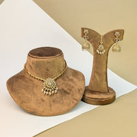 Kemp Stone South Indian Rajwadi Necklace Set
