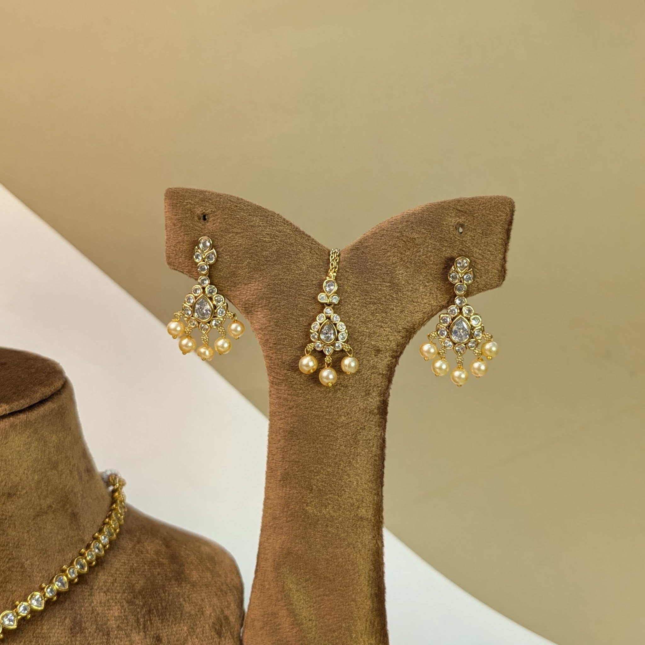 Royal Temple South Indian Rajwadi Necklace Set