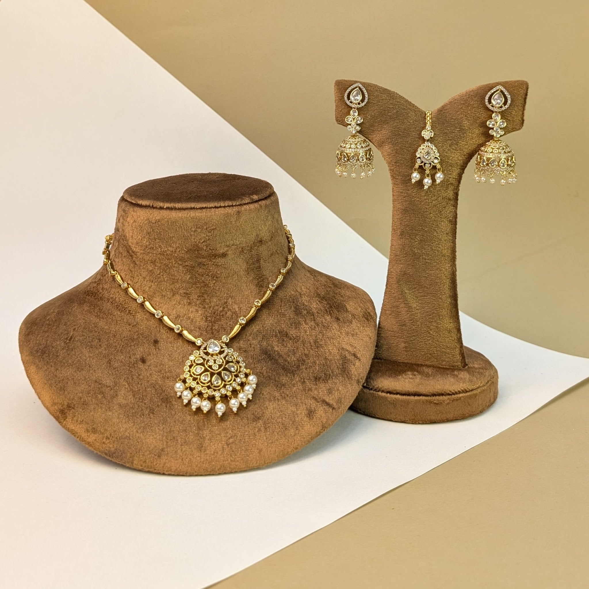 Lakshmi Haram South Indian Rajwadi Necklace Set