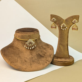 Lakshmi Coin South Indian Rajwadi Necklace Set