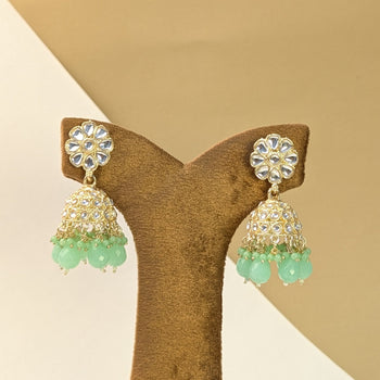 Layered Kundan Jhumkis