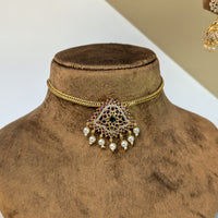 Statement Antique South Indian Rajwadi Necklace Set