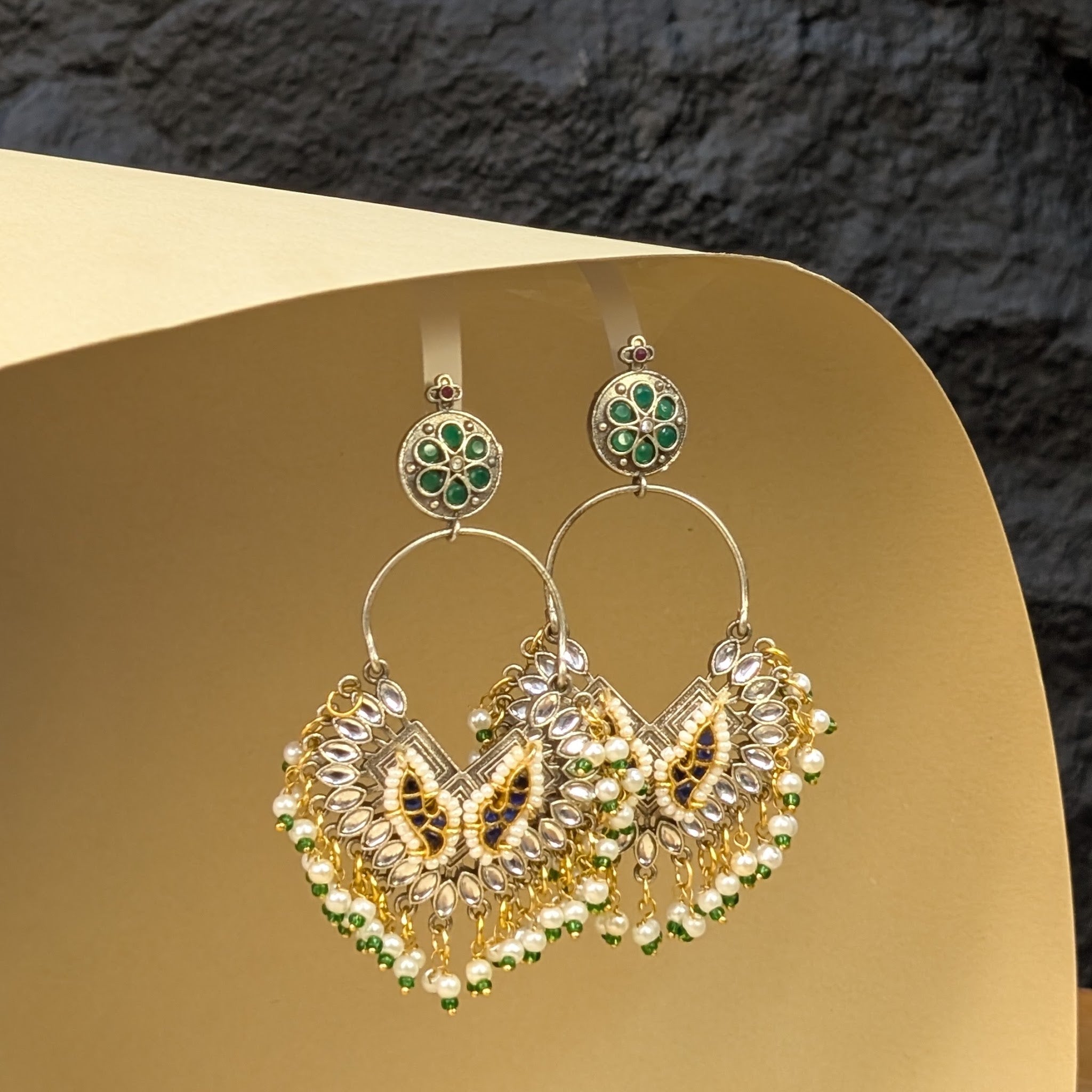 Elephant Motif Antique Earrings