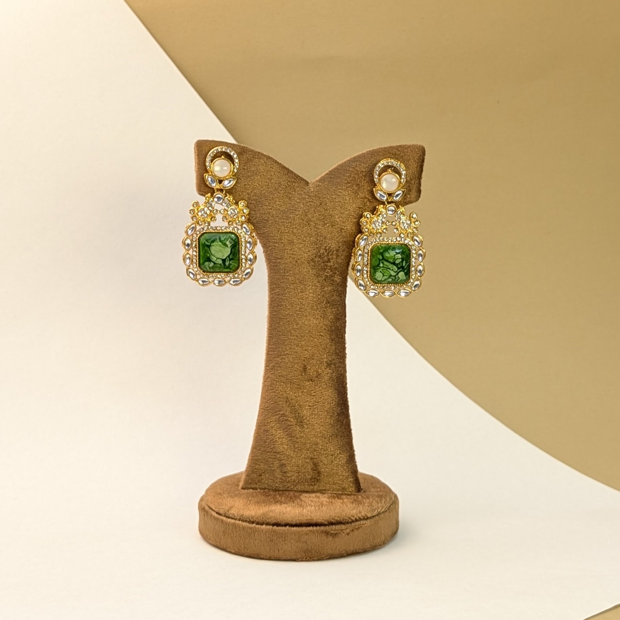 Floral Kundan Earrings